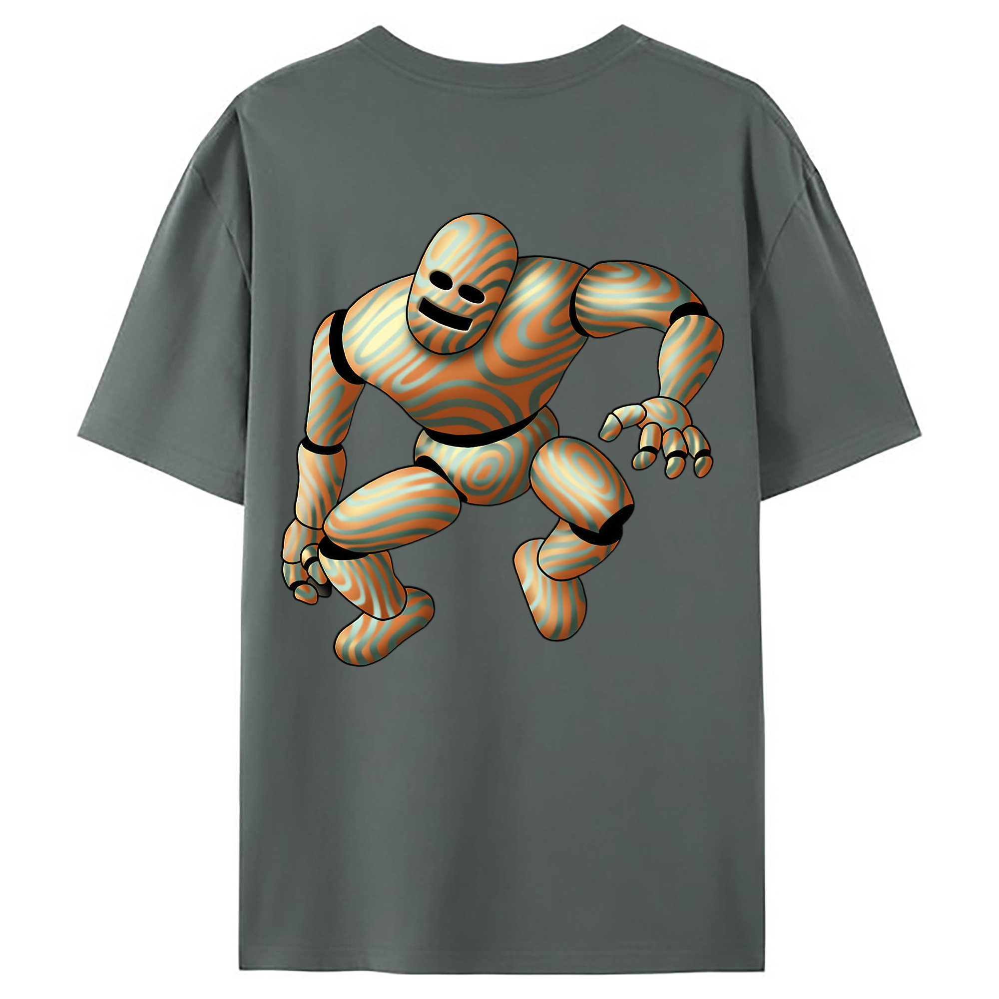 （画像用） ドラゴンクエスト Doragon Kuesuto Dragon Quest 綿100％ メンズ半袖Tシャツ（バックプリント） 通気性